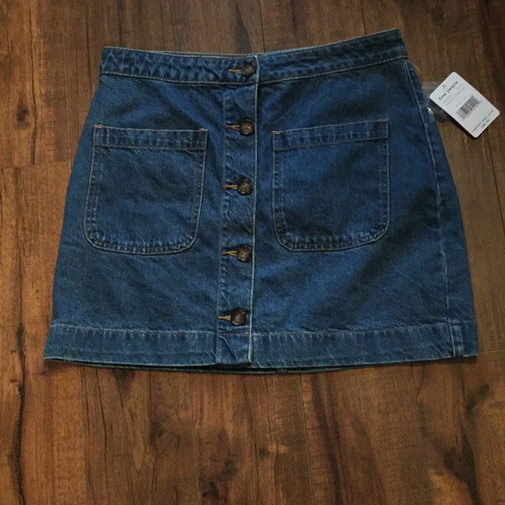 🆕 Free People Jean Skirt